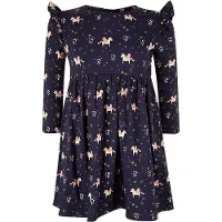 Happy girls Vestido bege / navy / ouro / rosa