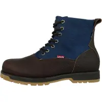 Levi's Botas com atacadores 'Logan' navy / castanho