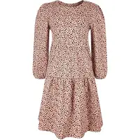 Happy girls Vestido castanho / rosa / branco