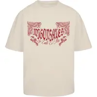 MJ Gonzales Camisa areia / vermelho