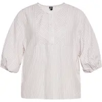 Dreimaster Maritim Blusa roxo claro / branco