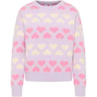 Mymo Pullover 'Blonda' champanhe / roxo claro / rosa claro