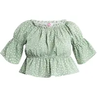 Mymo Blusa verde / branco
