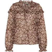 Dreimaster Blusa bege / castanho