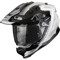 Scorpion ADF-9000 Air Patrol Capacete integral e de cross Preto/Prateado XL