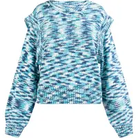 Mymo Pullover azul claro / azul escuro / branco