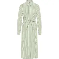 Dreimaster Maritim Vestidos camiseiros verde claro / branco lã