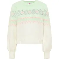 Mymo Casaco de malha menta / cor-de-rosa / branco