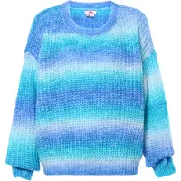 Mymo Pullover azul / turquesa / azul claro / branco