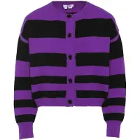 Mymo Casaco de malha roxo / preto