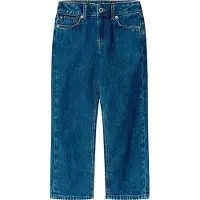Pepe Jeans para menina. PG201701IR9 Calças de ganga azuis de corte direito (14Años= 164cm), Azul, Casual, Algodão, Denim, Sustentável, moda