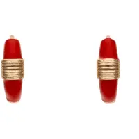 NAEMI Brincos ouro / vermelho