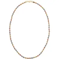 NAEMI Colar ouro / ouro rosa / prata