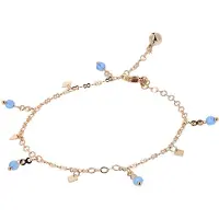 NAEMI Bijuteria de pé azul pastel / ouro rosa