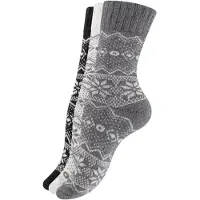 Vincent Creation® Meias 'Hygge' cinzento / cinzento claro / preto