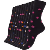 Vincent Creation® Meias azul / rosa / cor-de-rosa / preto