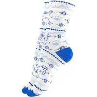 Vincent Creation® Meias azul / azul claro / branco