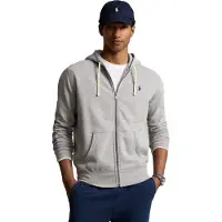 Ralph Lauren para homem. 710813297002 Camisola com capuz cinzenta RL (L), Casual, Cinza, Algodão