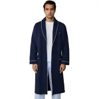 Hackett London para homem. HMU200016 Robe textura waffle marinho (XXL), Homewear, Algodão