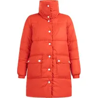 Dreimaster Maritim Sobretudo de inverno laranja néon