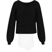 Faina Pullover preto / branco