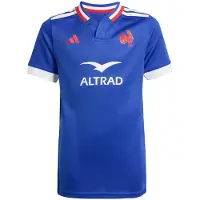 Adidas Camisa funcionais 'France rugby Home youth replica' azul / vermelho / branco