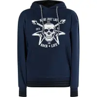 MyMo ROCKS Sweatshirt 'Blonda' marinho / branco