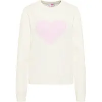 Mymo Pullover cor-de-rosa / branco