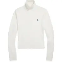 Ralph Lauren para mulher. 211959287003 Jersey Gola alta branco (XS), Casual, Algodão, Manga comprida