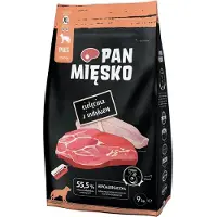 PAN MIĘSKO Ração Para Cães Adultos Com Vitela E Peru Xl 9kg