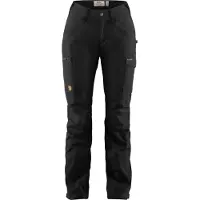 Fjällräven - Vestuário caminhada mulher - Kaipak Trousers Curved W Black para Mulher - Tamanho 42 EU - Preto