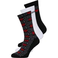 HUGO Meias Crew Valentine 10276018 3 Pares