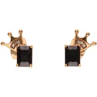 Gaya Brincos ouro rosa / preto