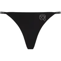 Karl Lagerfeld Tanga 'Ikon' preto / transparente
