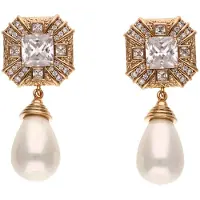NAEMI Brincos ouro / branco