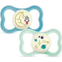 Mam Chupeta Air Night Silk 2p Box V-16-36m