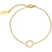 Faina Pulseira ouro / transparente