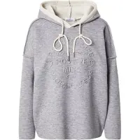 Zwillingsherz Pullover acinzentado / branco