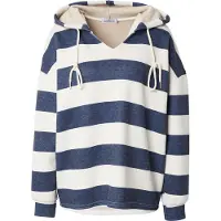 Zwillingsherz Sweatshirt marinho / branco