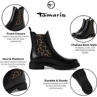 Tamaris Botas chelsea caramelo / preto