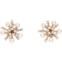 NAEMI Brincos ouro / transparente / branco