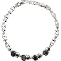 NAEMI Pulseira preto / prata