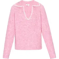 IZIA Pullover cor-de-rosa / branco