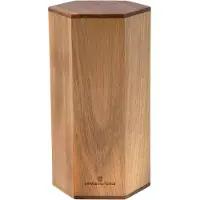 Knivesandtools Magnetic Knife Block B200-24, bloco de facas magnético com 6 lados, madeira de acácia