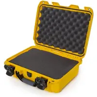 Nanuk 920 mala com espuma moldável, amarelo