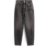 Tommy Hilfiger Calças de ganga 'Ultra High Rise Mom Tapered Leg Black' cinzento denim