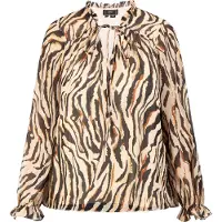 Faina Blusa creme / ouro / laranja / preto