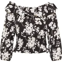 Faina Blusa preto / branco