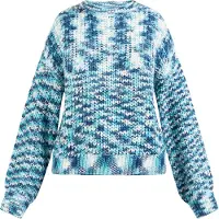 Mymo Pullover azul claro / azul escuro / branco