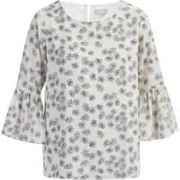 Usha Blusa preto / branco lã